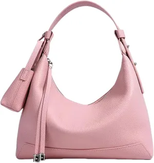Women's Luxury Genuine Leather Shoulder Bag Stylish Hobo Bag for Professionals Spacious Dumpling Design