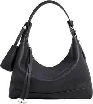 Women's Luxury Genuine Leather Shoulder Bag Stylish Hobo Bag for Professionals Spacious Dumpling Design