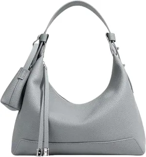 Women's Luxury Genuine Leather Shoulder Bag Stylish Hobo Bag for Professionals Spacious Dumpling Design