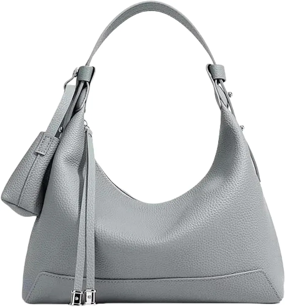 Women's Luxury Genuine Leather Shoulder Bag Stylish Hobo Bag for Professionals Spacious Dumpling Design