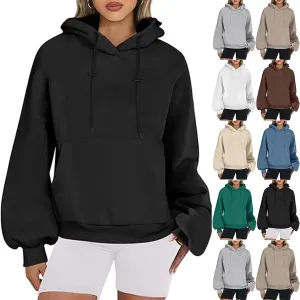 Womens Oversized Hoodies Casual Long Sleeve Fleece Sweatshirts Pullover Sweaters Teen Girls Preppy Tops Clothes