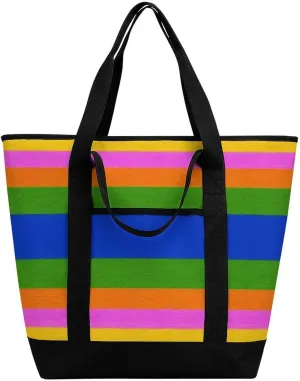 Women's Oversized Thermal Tote Bag Insulated One Shoulder Shopping Carrier