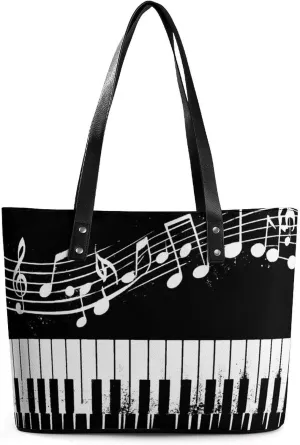 Women's Portable Tote Bag Trendy Modern Leather Handbag For Work Weekend