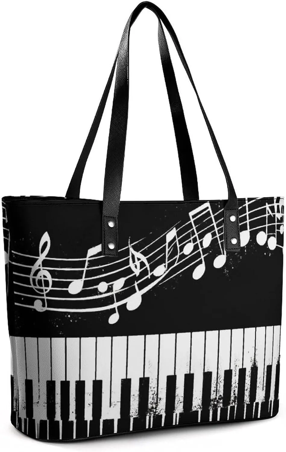 Women's Portable Tote Bag Trendy Modern Leather Handbag For Work Weekend