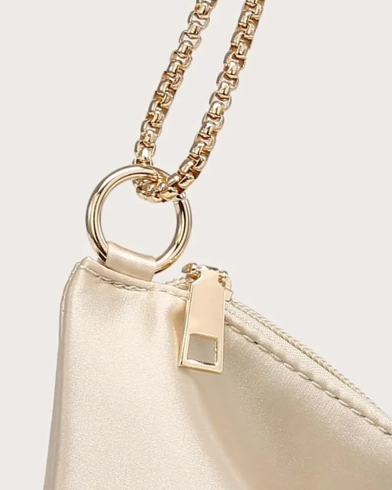 Women's Satin Evening Handbag Shoulder Bag Purse for Women Clutch Purses Evening Bag