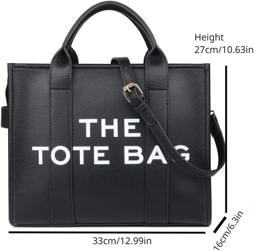 Women's Shoulder Bag, Crossbody Bag, Simple Leisure Large Capacity Shandbag, Solid Color Pu Alphabet Trent Tote Bag