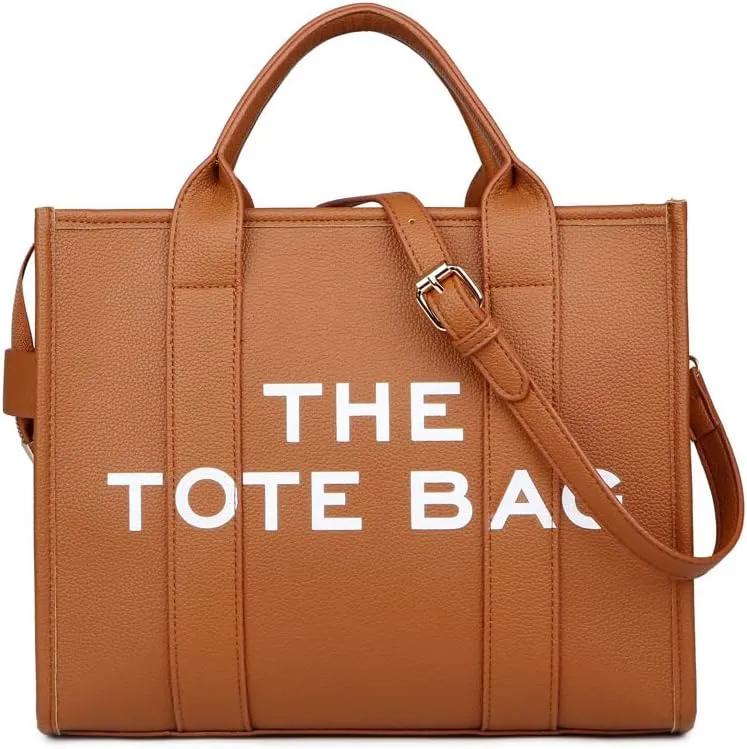 Women's Shoulder Bag, Crossbody Bag, Simple Leisure Large Capacity Shandbag, Solid Color Pu Alphabet Trent Tote Bag