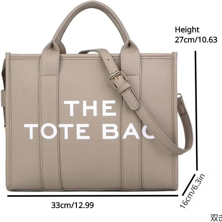 Women's Shoulder Bag, Crossbody Bag, Simple Leisure Large Capacity Shandbag, Solid Color Pu Alphabet Trent Tote Bag