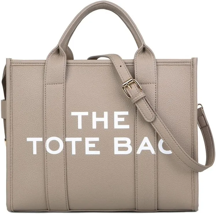 Women's Shoulder Bag, Crossbody Bag, Simple Leisure Large Capacity Shandbag, Solid Color Pu Alphabet Trent Tote Bag