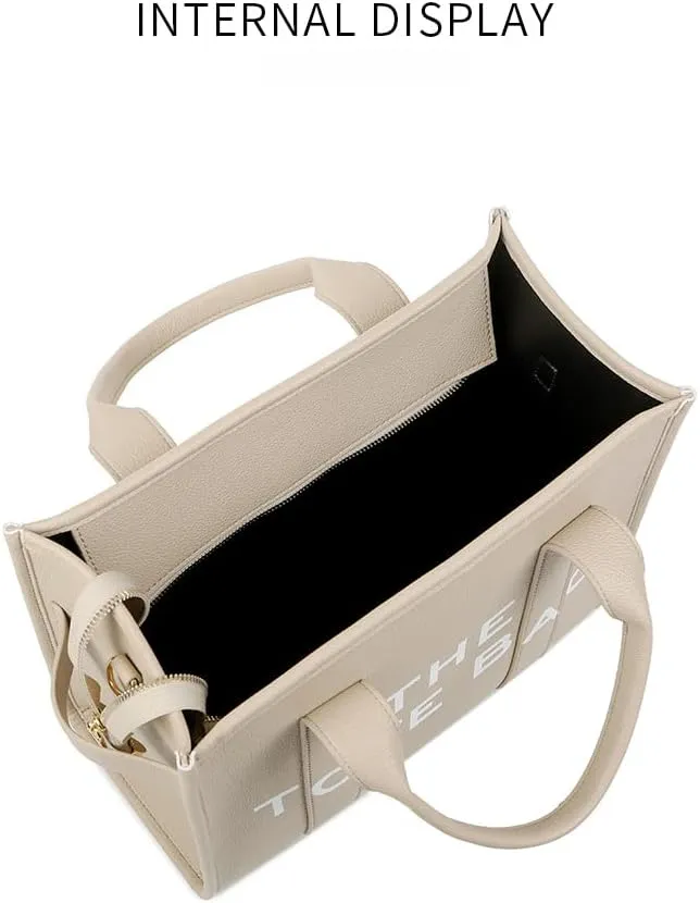 Women's Shoulder Bag, Crossbody Bag, Simple Leisure Large Capacity Shandbag, Solid Color Pu Alphabet Trent Tote Bag