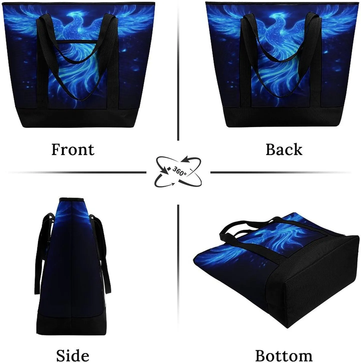 Women's Spacious Thermal Shoulder Bag Stylish Insulated Shopping Tote