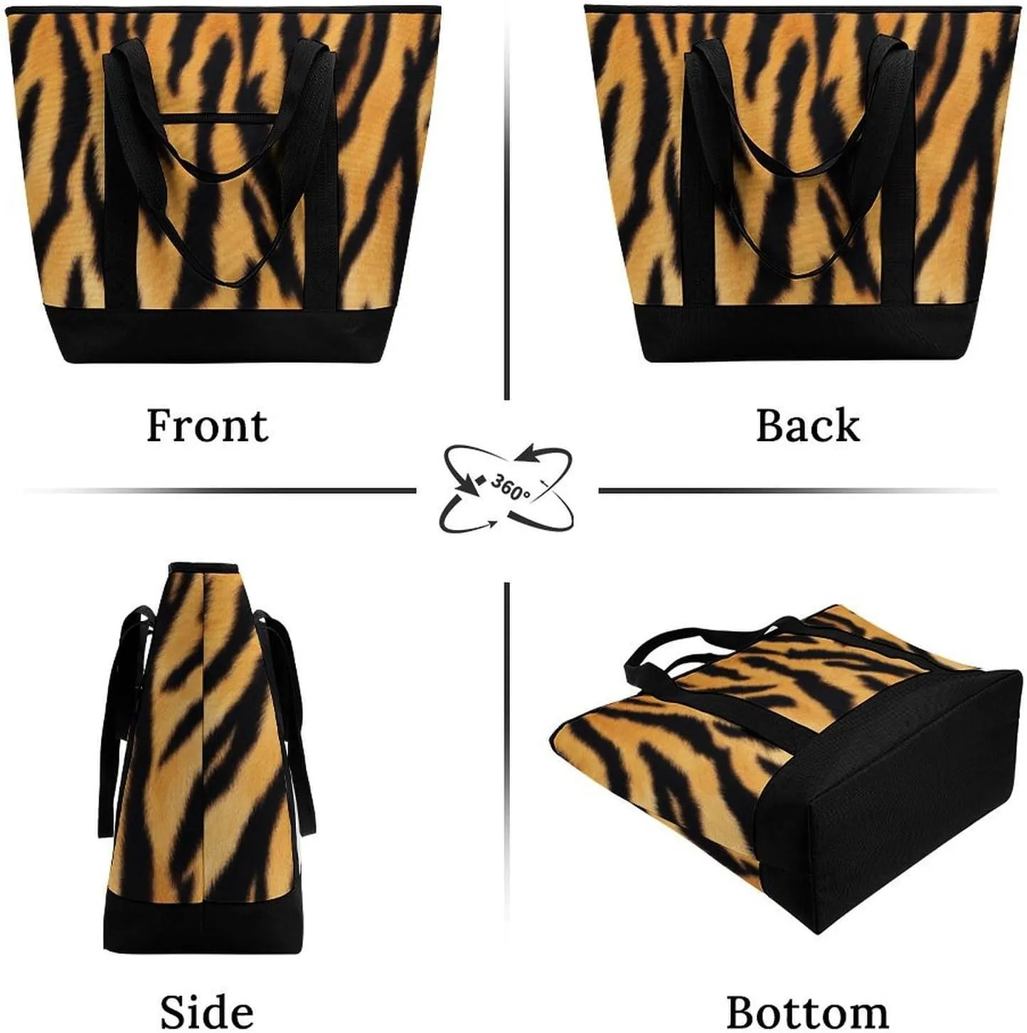Women's Spacious Thermal Shoulder Bag Stylish Insulated Shopping Tote