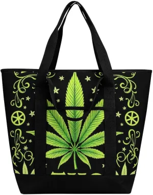 Women's Spacious Thermal Shoulder Bag Stylish Insulated Shopping Tote