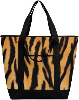 Women's Spacious Thermal Shoulder Bag Stylish Insulated Shopping Tote