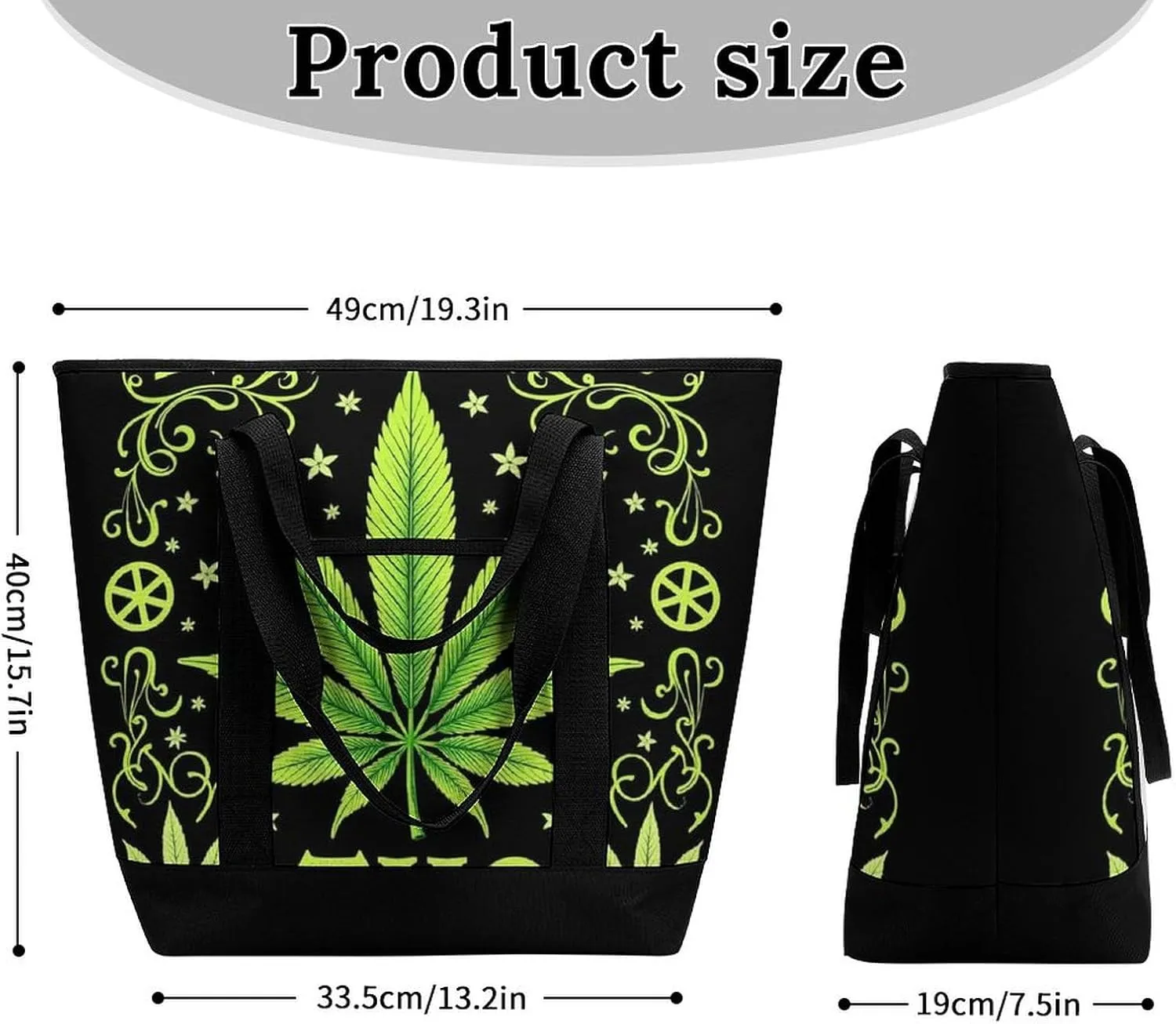 Women's Spacious Thermal Shoulder Bag Stylish Insulated Shopping Tote