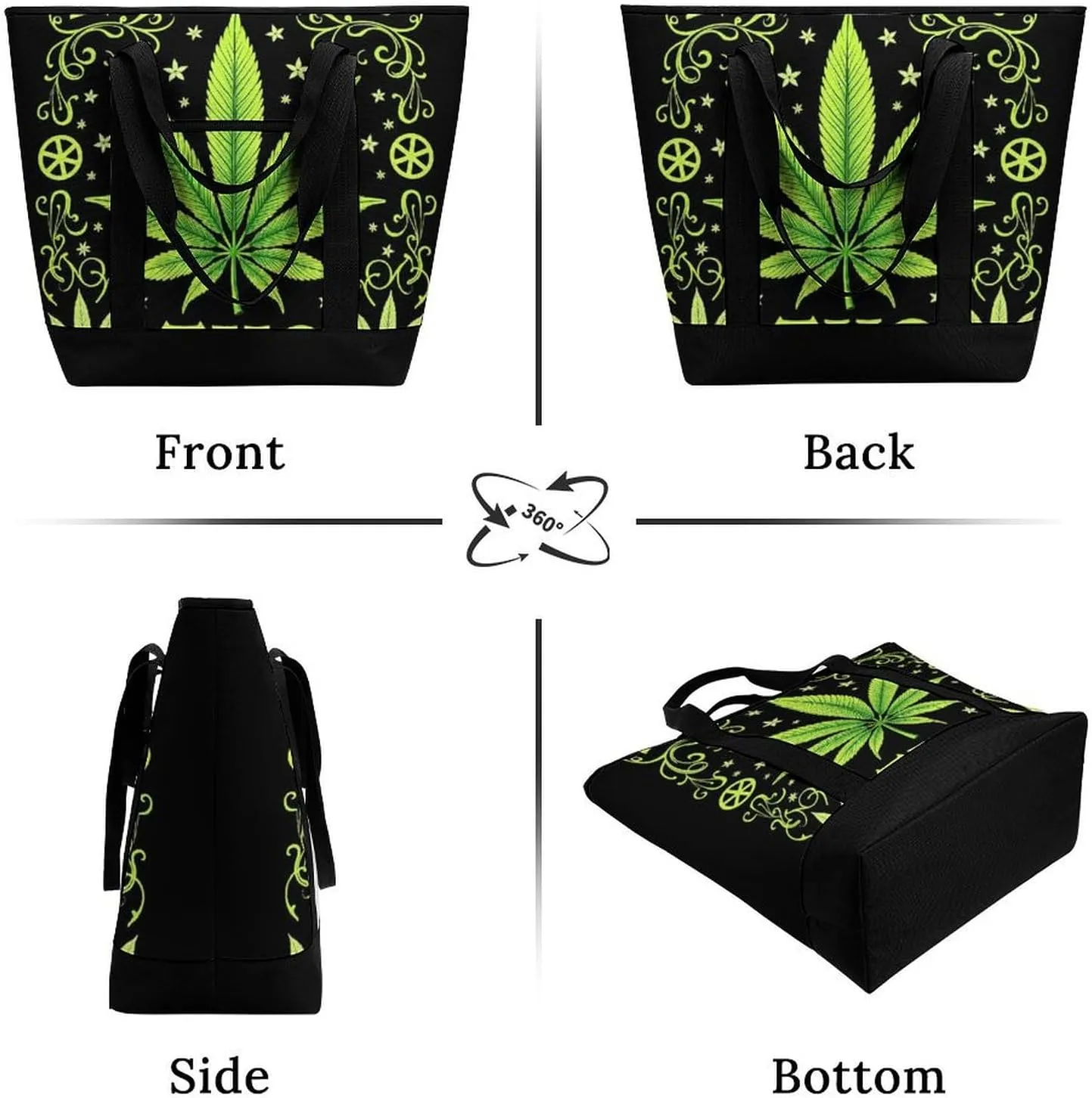 Women's Spacious Thermal Shoulder Bag Stylish Insulated Shopping Tote