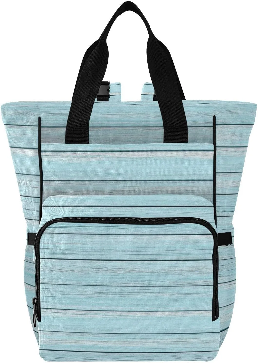 Wood Planks Texture Diaper Bag Backpack Large Baby Diaper Bag Tote with Stroller Straps Tote with Insulated Pockets for Baby Girls Boys Stuff Travel Essentials