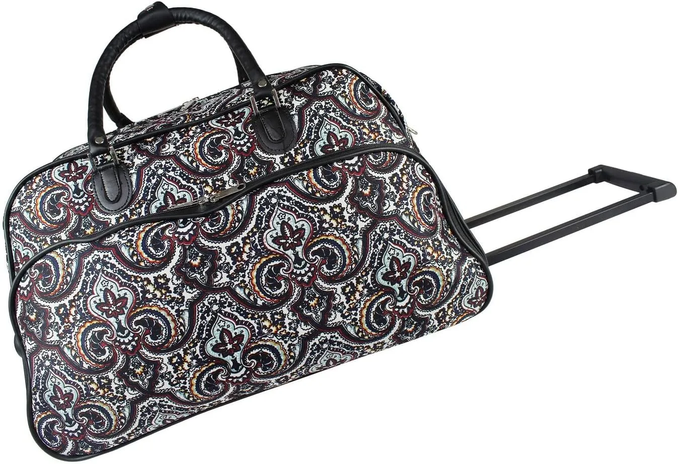 World Traveler 21-inch Carry-on Rolling Duffel Bag-New Paisley, One Size