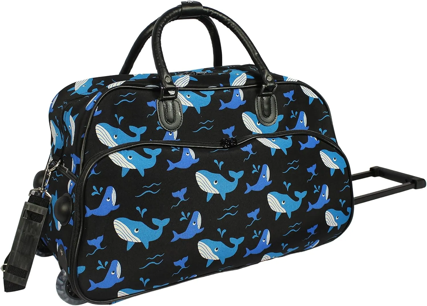 World Traveler Animal Prints 21-inch Carry-on Rolling Duffel Bag