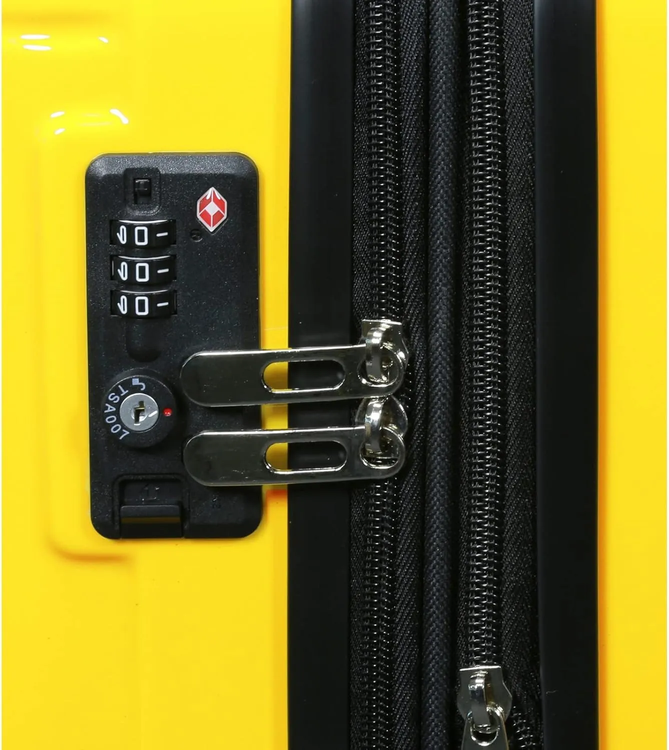 World Traveler Contour Lightweight Polycarbonate Hardside Expandable Spinner Luggage with TSA Lock, Yellow, 2-Piece Set(20in,24in)