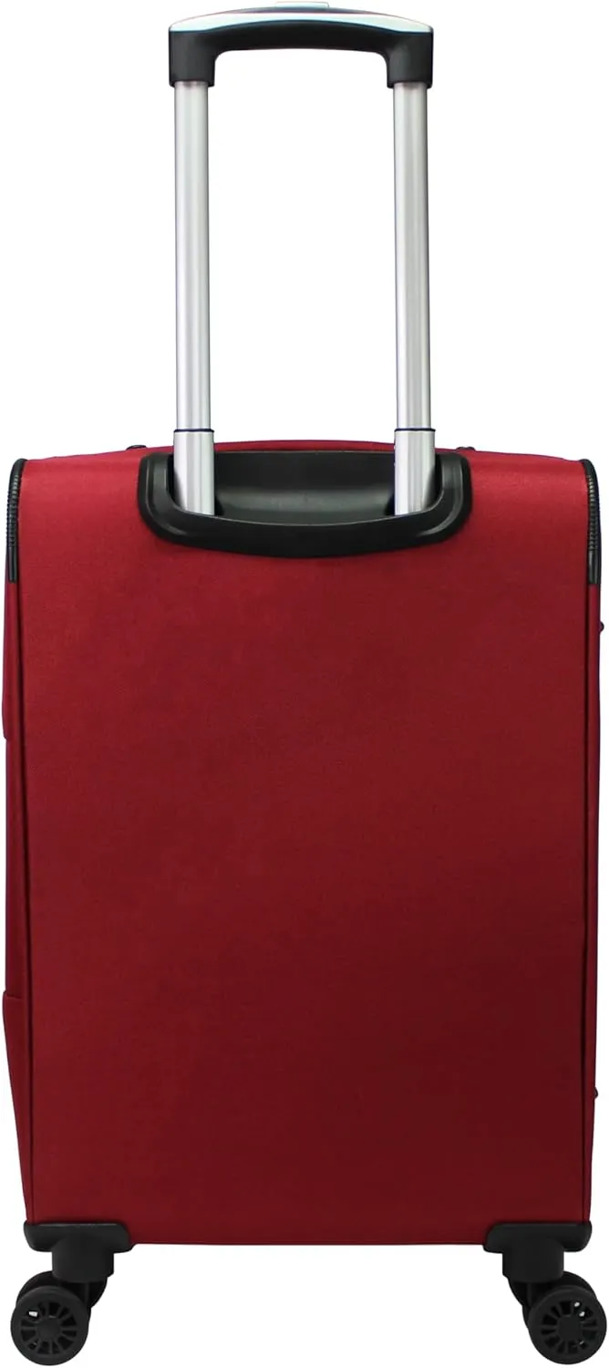 World Traveler Kemyer Softside Lightweight Expandable Spinner Luggage, Burgundy, 3-Piece Set(20in,25in,29in)