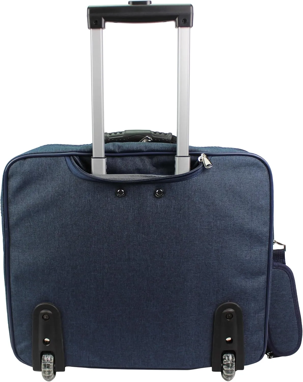 World Traveler Rolling 17-Inch Laptop Briefcase Computer Case, Navy, One Size
