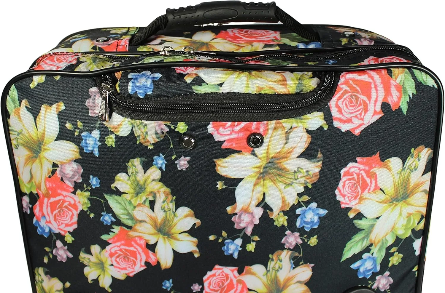 World Traveler Rolling 17-Inch Laptop Briefcase Computer Case, Rose Lily, One Size
