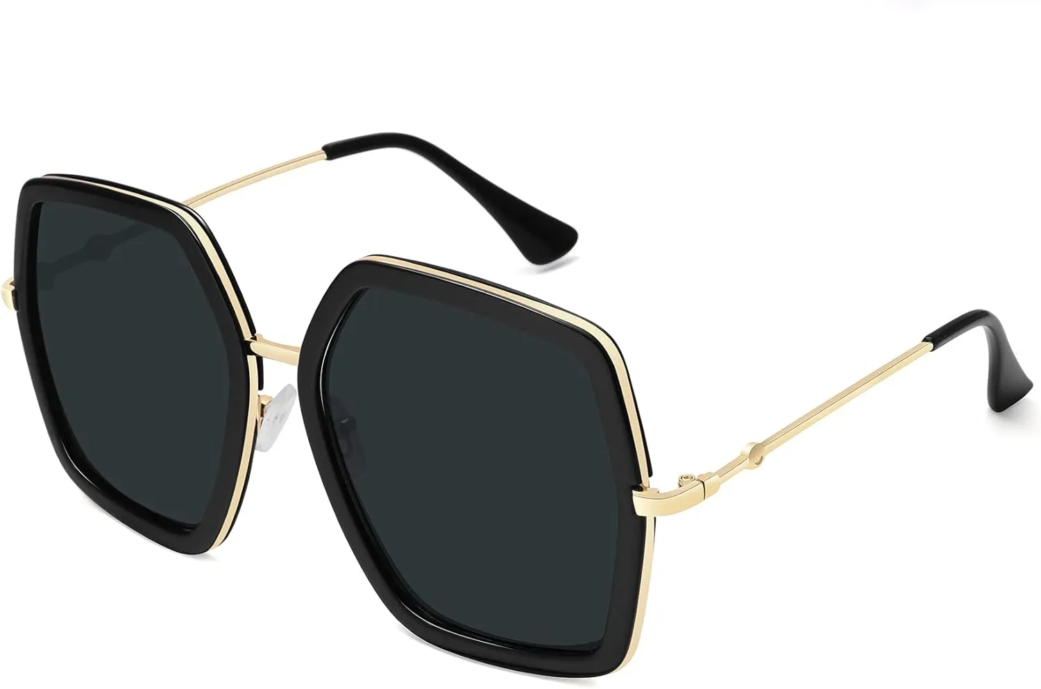 WOWSUN Oversized Big Fashion Sunglasses For Women Irregular Fashion Shades