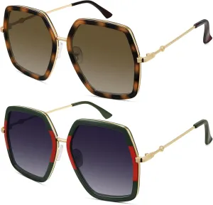 WOWSUN Oversized Big Fashion Sunglasses For Women Irregular Fashion Shades