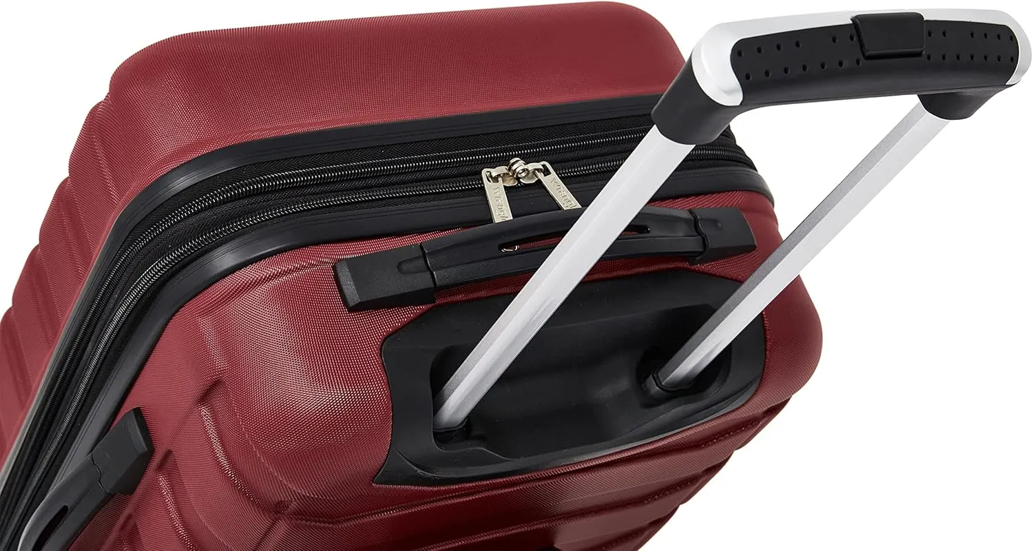 Wrangler Elysium Luggage & Packing Cubes, Red, 4 Piece Set