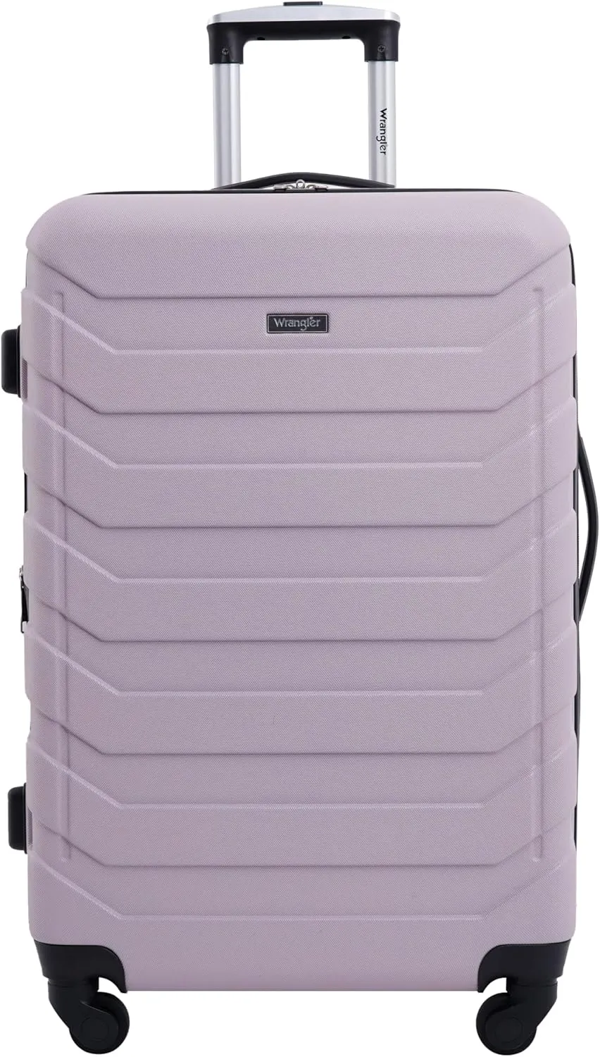 Wrangler Miami Luggage & Packing Cubes, Burnished Lilac, 4 Piece Set