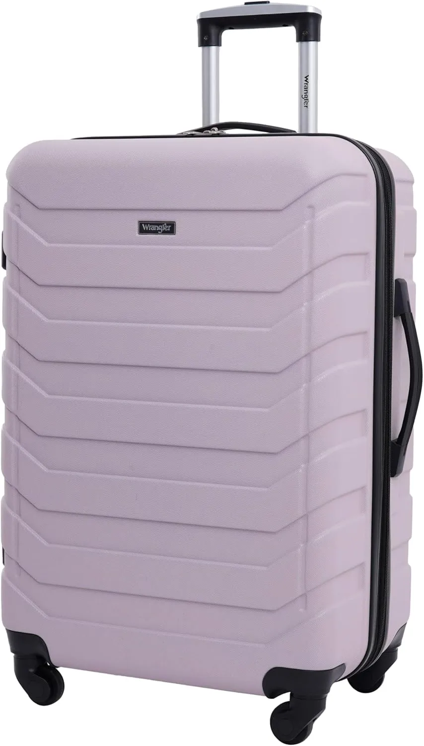 Wrangler Miami Luggage & Packing Cubes, Burnished Lilac, 4 Piece Set