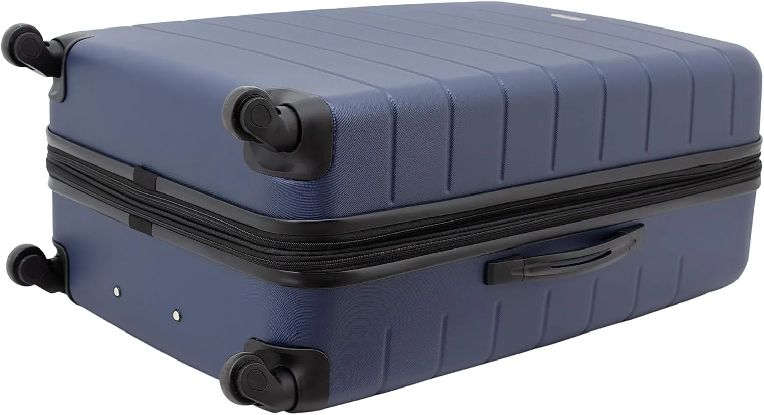 Wrangler Smart Luggage Cup Holder and USB Port, Navy Blue, 3 Piece Set