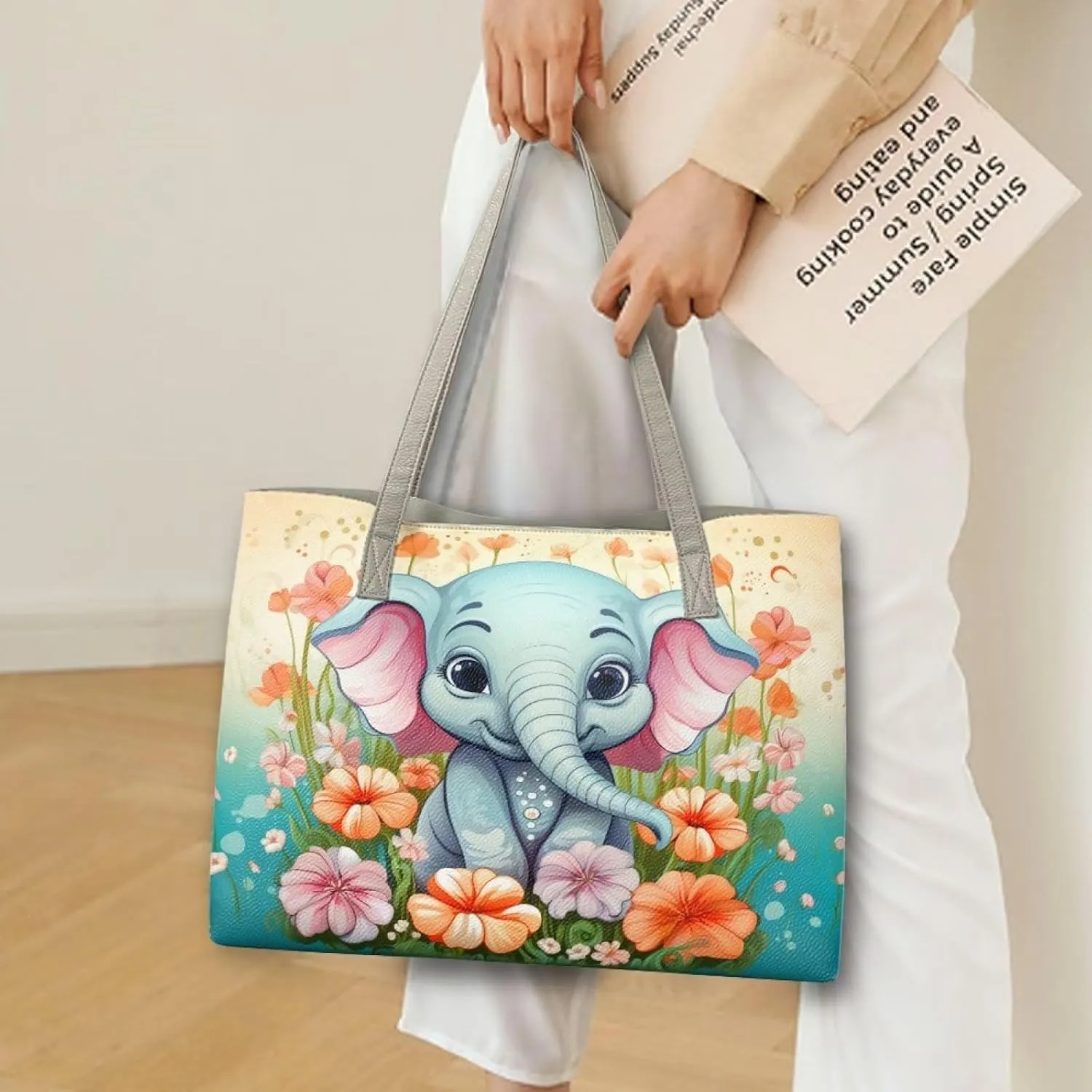 Xpyiqun Large Tote Bag for Women Leather Handbag Shoulder Purse Top-handle Bags