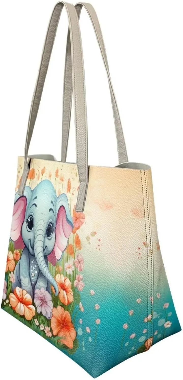 Xpyiqun Large Tote Bag for Women Leather Handbag Shoulder Purse Top-handle Bags