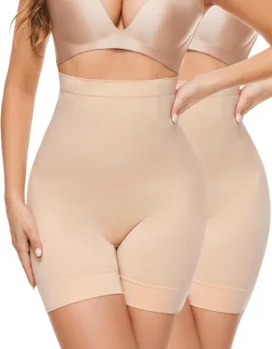 YADIFEN Shapewear Shorts Tummy Control Shapewear Invisible Shaping Shorts High Waisted Body Shaper Shorts Under Dress