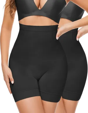 YADIFEN Shapewear Shorts Tummy Control Shapewear Invisible Shaping Shorts High Waisted Body Shaper Shorts Under Dress