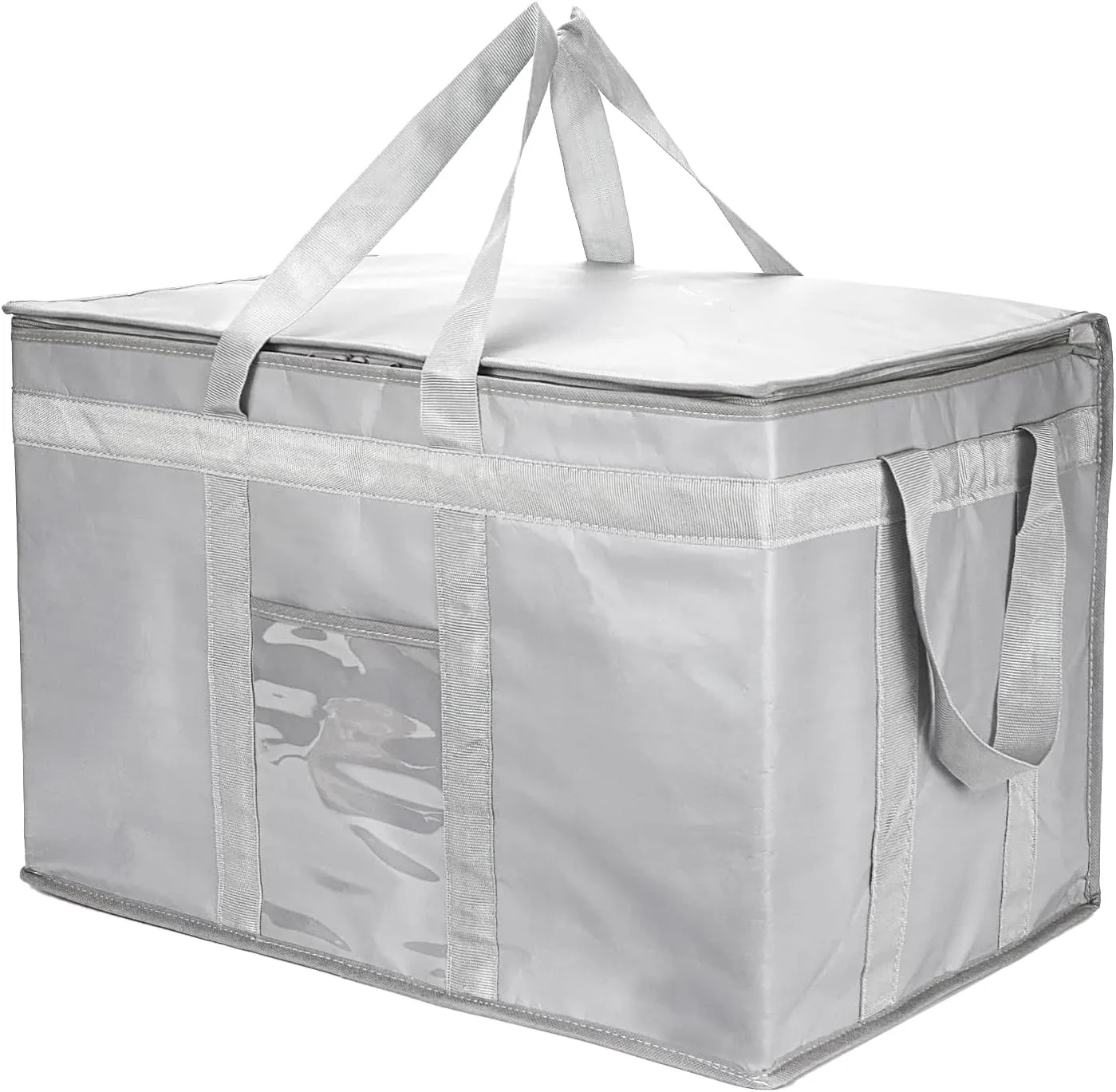 Yalin XXXL Large Insulated Cooler Bag, Styrofoam Cooler of Keep Food Hot or Cold, Reusable Double Zipper Food Delivery Bag for Grocery Shopping, 23" W x 15" H x 14" D