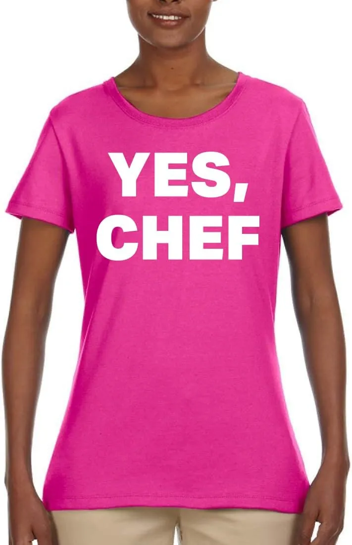 YES Chef Iconic Pop TV Quote Pop Culture Womens Graphic T-Shirt