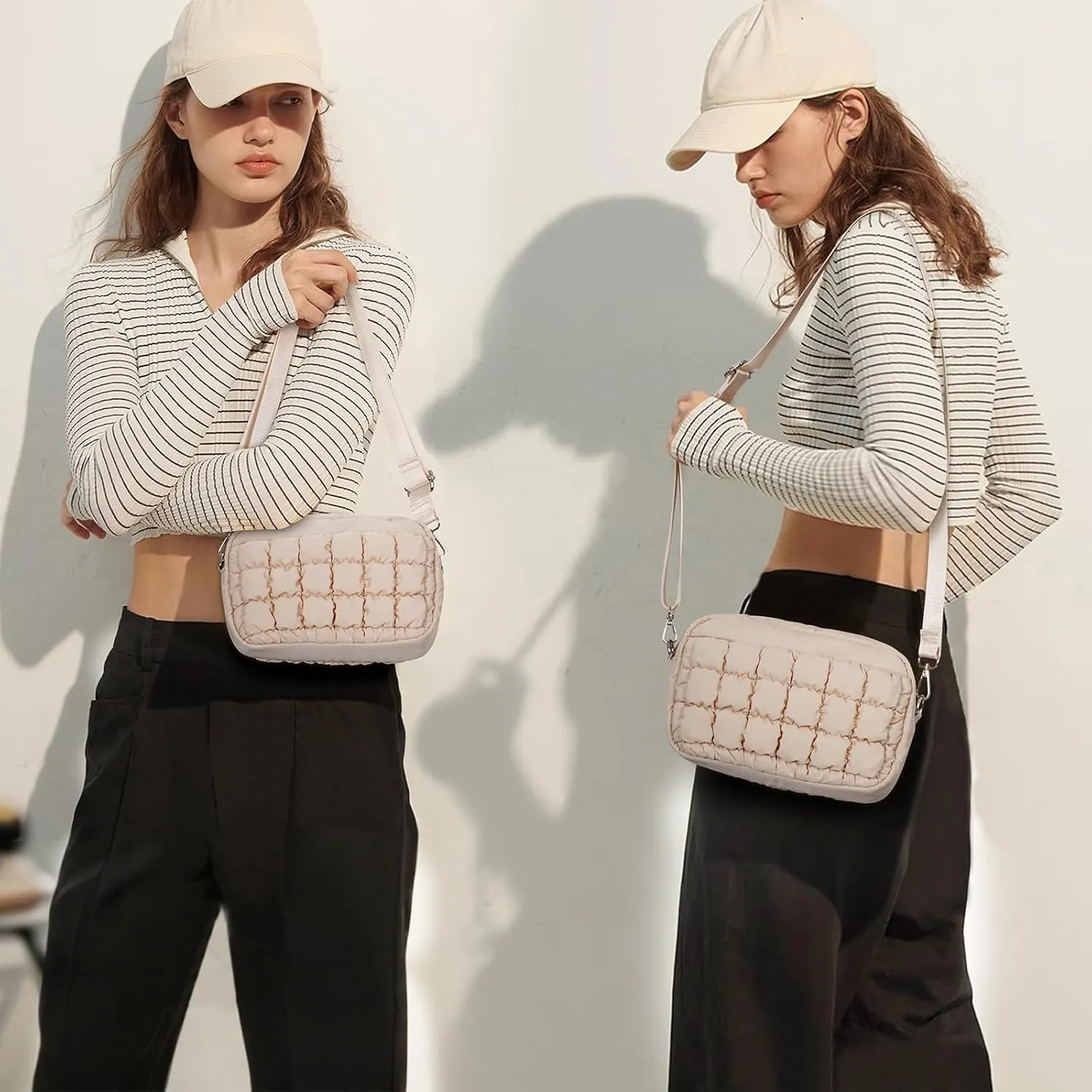 YFGBCX Crossbody Bags for Women Puffer Bag Quilted Purse Lightweight Puffy Shoulder Bag Crossbody Purse