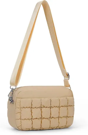 YFGBCX Crossbody Bags for Women Puffer Bag Quilted Purse Lightweight Puffy Shoulder Bag Crossbody Purse