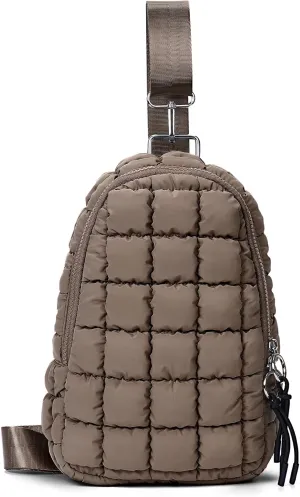 YFGBCX Puffer Bag Quilted Sling Bag for Women Crossbody Purse Sling Backpack Quilted Fanny Pack Puffy Chest Purse