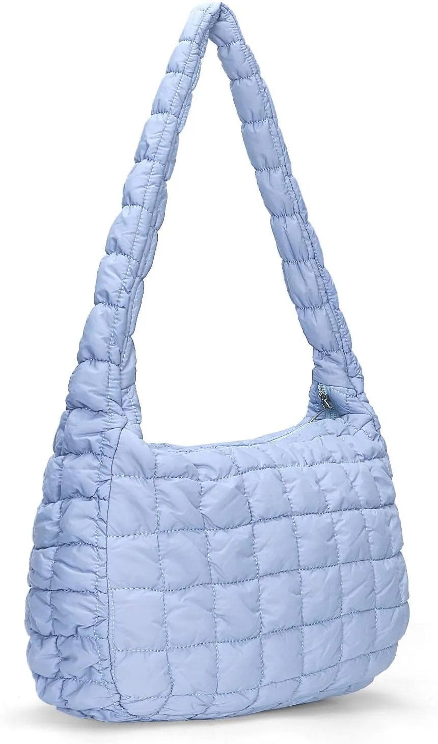 YFGBCX Quilted Tote Bag for Women - Lightweight Puffy Shoulder Bag with Quilted Padding