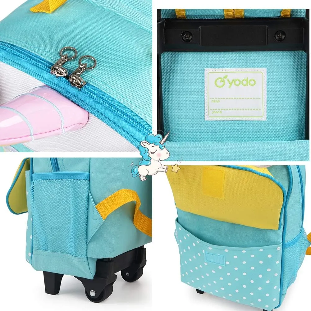 Yodo 3-Way Kids Suitcase Luggage or Toddler Rolling Backpack with wheels