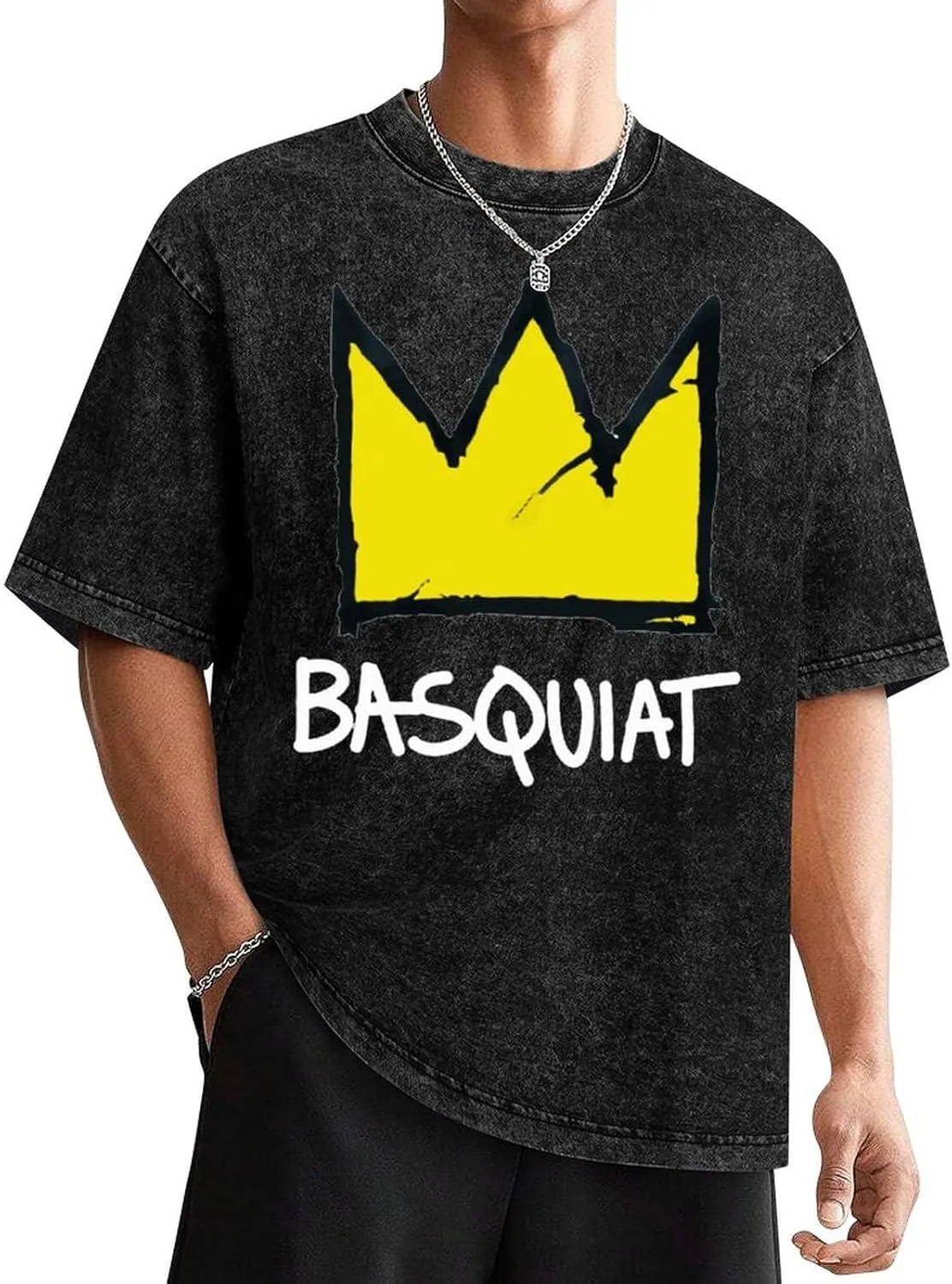 Youth & Adult Men's Short Sleeve T Shirts, Retro Oversized Crewneck Top T Shirt