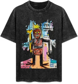 Youth & Adult Men's Short Sleeve T Shirts, Retro Oversized Crewneck Top T Shirt
