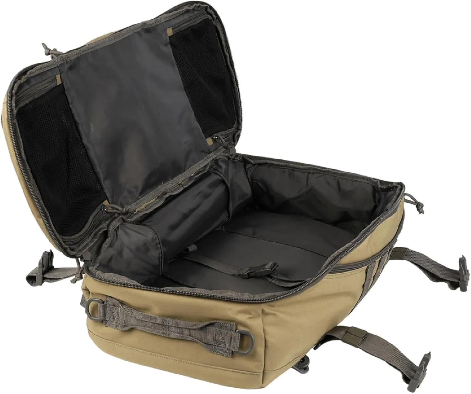 Yukon Outfitters Bugout Bag - EDC Durable 600D Polyester 55L Tactical Duffel & Backpack for Travel, Prepping & Outdoor Use - Two Tone Coyote/Foliage