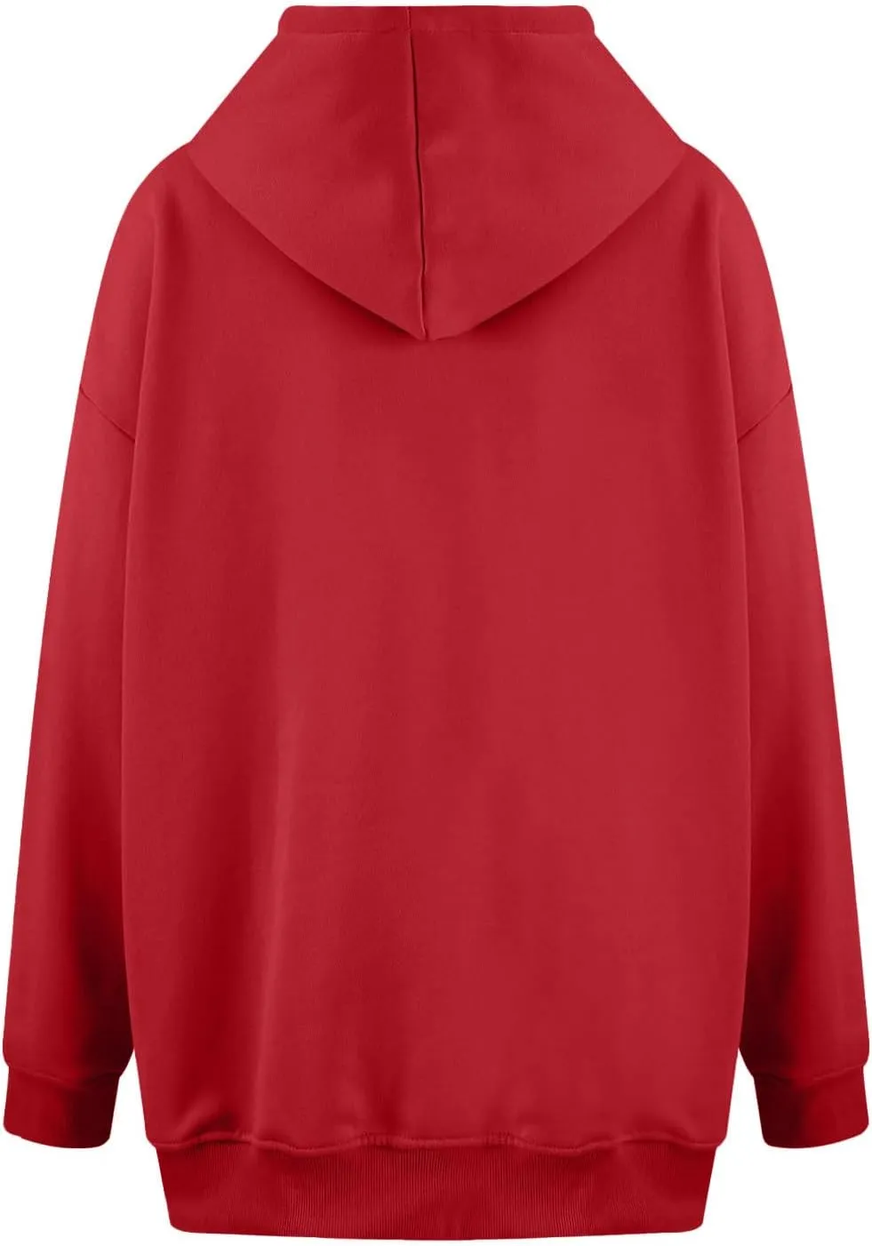 ZDRZK Plus Size Hoodies for Women Long Sleeve Shoulder Drop Sweatshirts Fall Winter Casual Fleece Loose Fit Tops Outfits