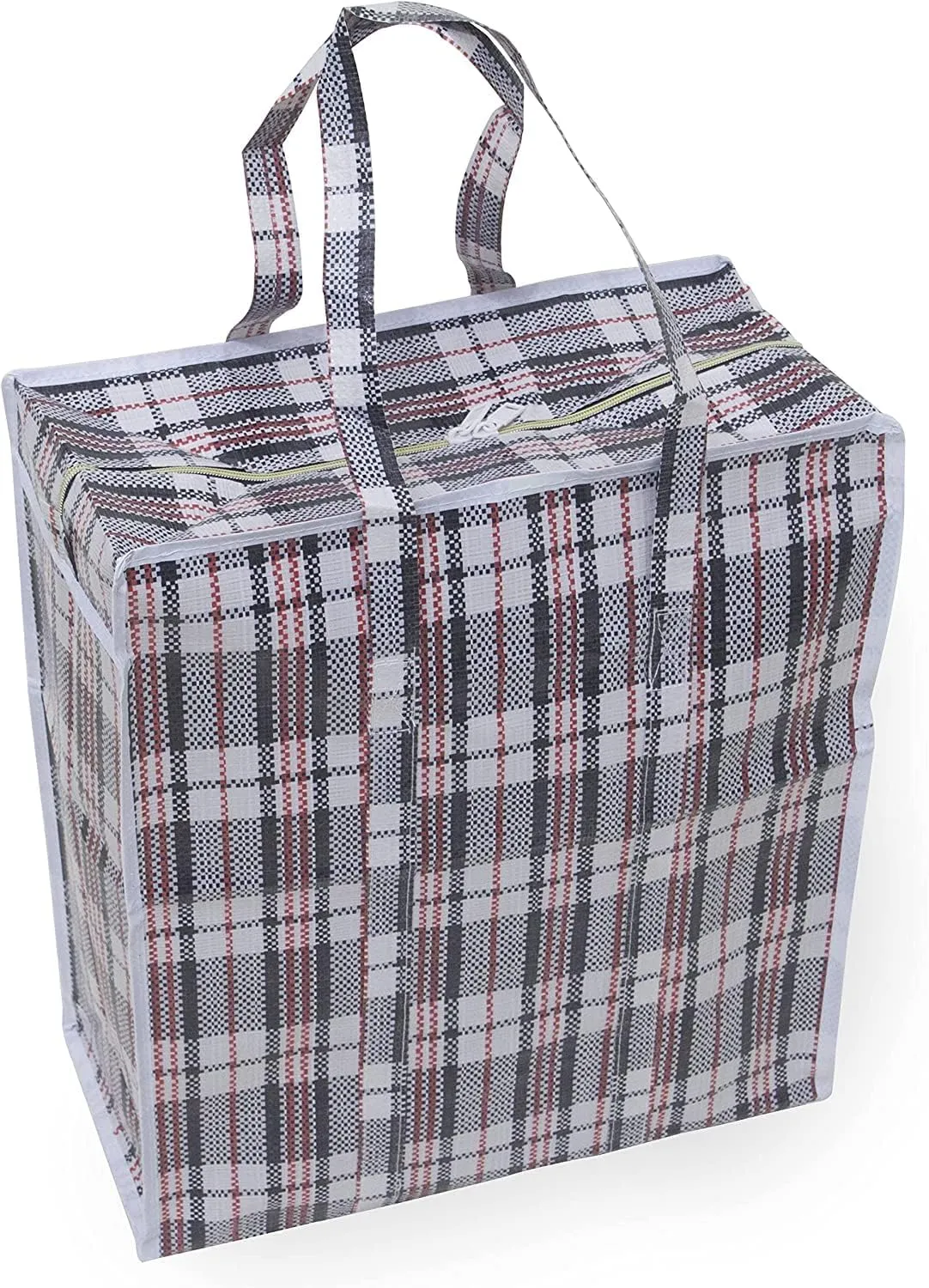 ZogeeZ- Set of 4 XL STORAGE LAUNDRY SHOPPING Bags with Zippers and Handles. Size 22"x19"x10"